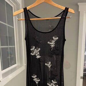Vivienne Tam 90s Mesh Hand Beaded Dress - XS 2
